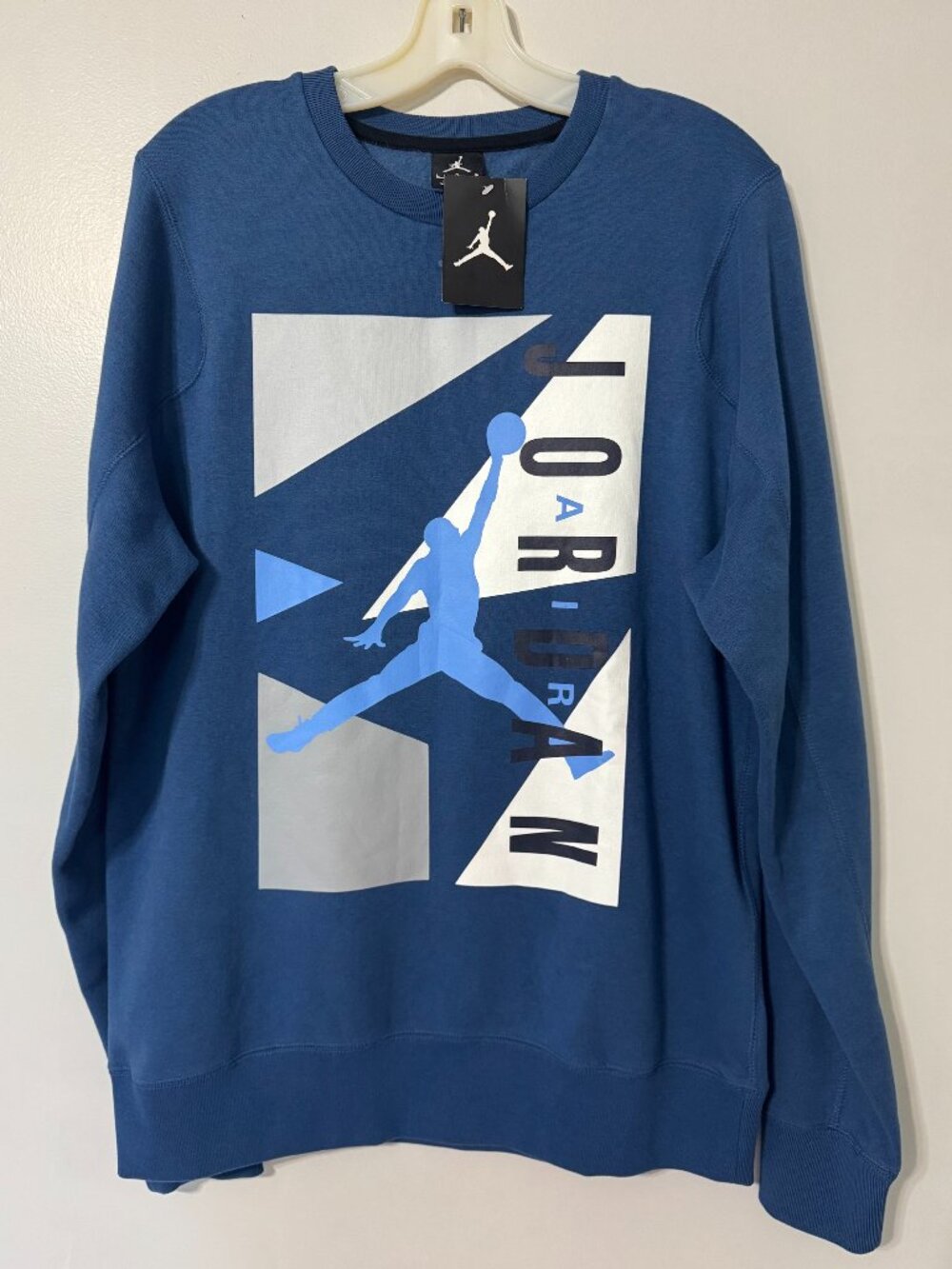 AIR JORDAN Men's Blue Jumpman Sweatshirt